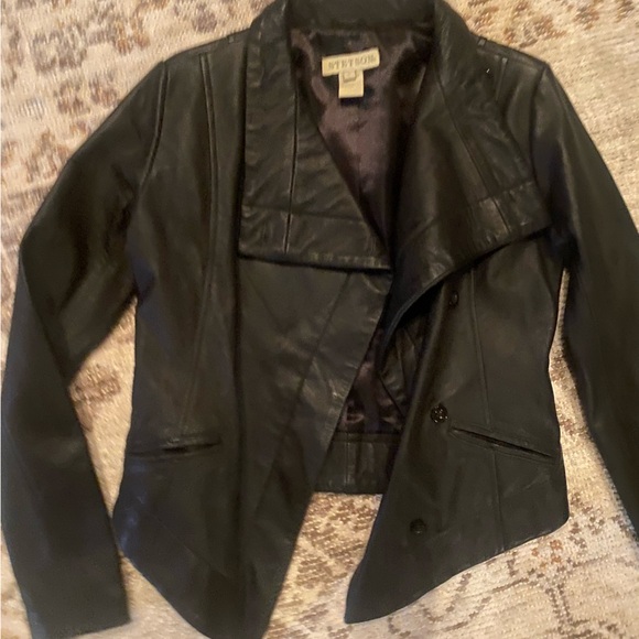 Stetson Jackets & Blazers - Stetson Black Leather Blazer Jacket